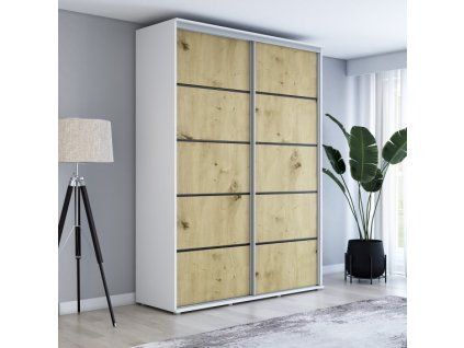 Šatní skříň Zuza plus - šířka 170 cm, hloubka 45 cm, výška 242 cm
