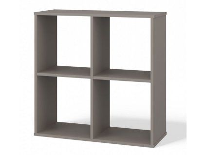 Regál Manja 2x2 šedá jíl