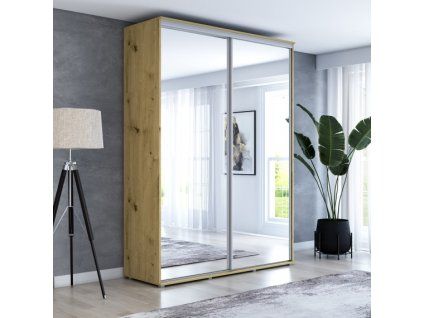 Šatní skříň Baryla 2  šířka 180 cm, výška 220 cm,  hloubka 61 cm