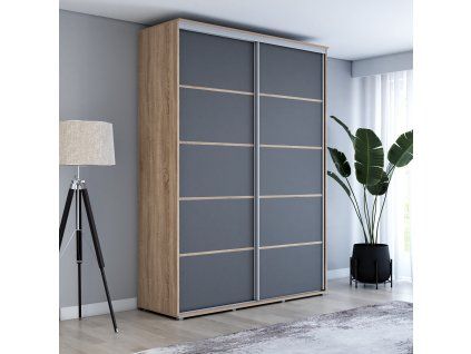 Šatní skříň Baryla  plus - šířka 100 cm, výška 220 cm, hloubka 61 cm