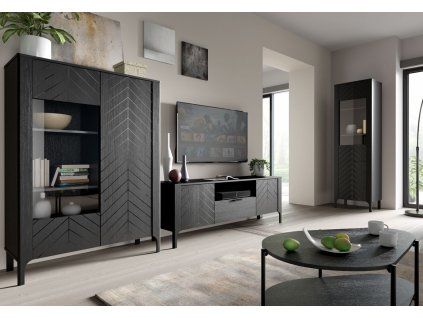 str zestaw 1 malumi komoda rtv szafa witryna stolik kawowy nozkach elegancka nowo QFIEqZ3