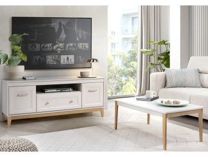 windsor zestaw 4 szafka rtv lawa na nozkach elegancki stylowy do pokoju salonu ca N3FNJF9