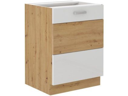 Kuchyňská skříňka Artisan bílý lesk - dolní 60 D 1F