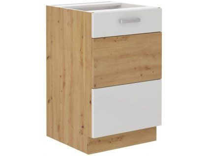 Kuchyňská skříňka Artisan bílý lesk - dolní 50 ZL 1F dřezová