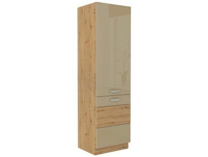 Kuchyňská skříňka Artisan cappucino lesk - potravinová 60 DK-210 2F