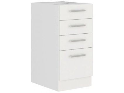 Kuchyňská skříňka Eko White - dolní 40 D 4S šuplíková