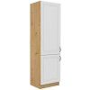 Kuchyňská skříňka Stilo WHAR - 60 LO-210 2F sloupek pro zabudování lednice, bílá + Artisan