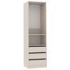 Skříň 240x191 rohová bez dveří Tres SN s nástavci