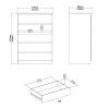 Komoda Simplicity 231 bílá