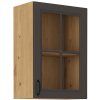 Kuchyňská skříňka Stilo GRAR - horní vitrína 40 GS-72 1F, grafit + Artisan