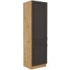 Kuchyňská skříňka Stilo GRAR - 60 DK-210 2F potravinová, grafit + Artisan