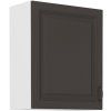 Kuchyňská skříňka Stilo GRWH - horní 60 G-72 1F, grafit + bílá