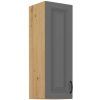 Kuchyňská skříňka Stilo DustGRAR - horní 40 G-90 1F, Dust Grey + Artisan
