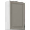 Kuchyňská skříňka Stilo ClayGRWH - horní 60 G-90 1F, Clay Grey + bílá