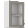 Kuchyňská skříňka Stilo ClayGRWH - horní vitrína 40 GS-72 1F, Clay Grey + bílá