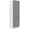 Kuchyňská skříňka Stilo ClayGRWH - 60 LO-210 2F sloupek pro zabudování lednice, Clay Grey + bílá