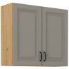Kuchyňská skříňka Stilo ClayGRAR - horní 80 G-72 2F, Clay Grey + Artisan