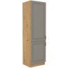 Kuchyňská skříňka Stilo ClayGRAR - 60 LO-210 2F sloupek pro zabudování lednice, Clay Grey + Artisan