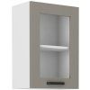 Kuchyňská skříňka Luna ClayGRWH - horní vitrína 40 GS-72 1F