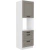 Kuchyňská skříňka Luna ClayGRWH - 60 DPS-210 3S 1F sloupek se zabudovanou troubou, šuplíkový PREMIUM BOX