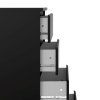 Komoda Simplicity 233 černá MAT