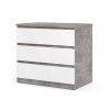Komoda Simplicity 235 beton/bílý lesk