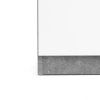 Komoda Simplicity 232 beton/bílý lesk