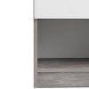 Noční stolek Simplicity 238 beton/bílý lesk
