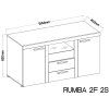 Komoda Rizo 2D2S matera/old style