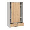 Skříň Lincoln 2D2S bílá/jackson hickory