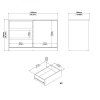 Komoda Simplicity 207 bílý lesk