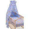 2662 2 povleceni do postylky 4dilne scarlett mracek modra 90 x 120 cm