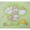 2698 3 povleceni do postylky 3dilne scarlett mracek zelena 90 x 120 cm