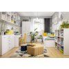 Vitrína nízká NEPO PLUS REG1D1W/90 bílá/dub sonoma