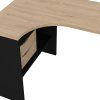 Rohový psací stůl Felix 118 černý mat/jackson hickory