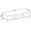 TV stolek Tomila 313/2 eukalyptus