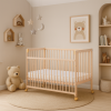 11628 detska postylka scarlett fira prirodni eco buk stahovaci bocnice 120 x 60 cm