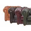 Sedací souprava Chesterfield Classic 3+2+1 kůže hnědá