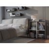 Regál Manja 2x2 antracit/bílá