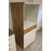 Kuchyňská skříňka Vigo bílý lesk - 60 DP-145 1F sloupek pro zabudovanou troubu, dvířka - SKLADEM 1 ks