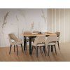 MONTI 4 czarny (35A) + IKON 5 czarny blat wotan