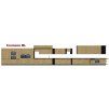 Kuchyňská skříňka Cremona BL - 60 DPS-210 3S 1F sloupek se zabudovanou troubou, šuplíkový PREMIUM BOX