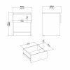 Noční stolek Simplicity 238 kašmír/jackson hickory